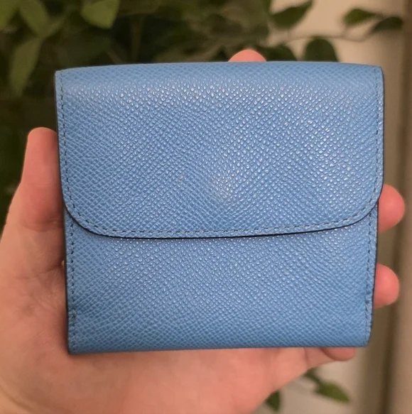 Coach Blue Trifold Wallet - Picture 5 of 6